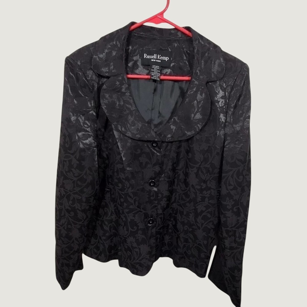 Russell Kemp Floral Printed Blazer Jacket Size 12